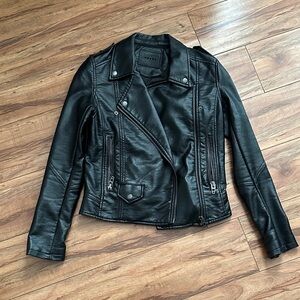 Blank NYC Black Leather Moto Jacket